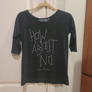 How About No Black Killstar Shirt XS